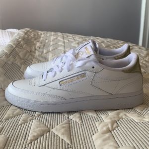 Reebok White & Gold Sneaker- NWT